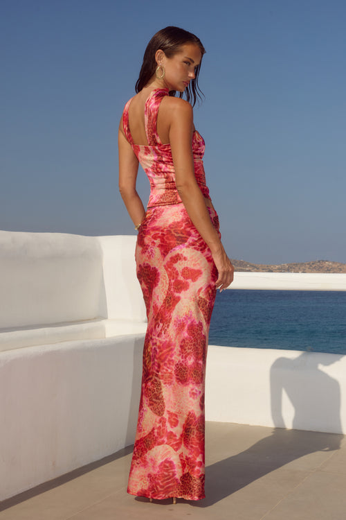 VERITY LOW WAIST MAXI SKIRT - MOANA PINK