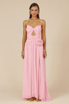 DANIKA SIDE SLIT MAXI DRESS - MUSK