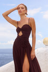 DANIKA MAXI DRESS - CHOCOLATE