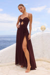 DANIKA MAXI DRESS - CHOCOLATE