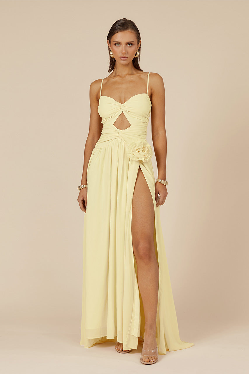 DANIKA MAXI DRESS - LEMON