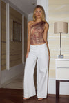 DAVEY ONE SHOULDER TOP - TAN VIPER