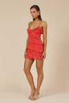 DEJALINA MINI DRESS - RED DOT