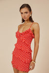 DEJALINA MINI DRESS - RED DOT