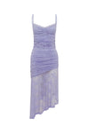 DIA ASYMMETRICAL HEM MIDI DRESS - BLUEBELL