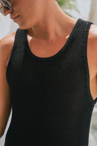 DIMITRI KNIT TOP - BLACK