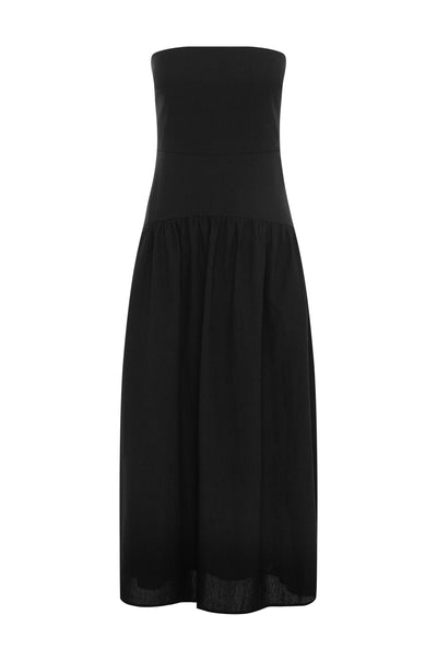 DANICA MIDI DRESS - BLACK