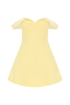 EBONY MINI DRESS - LEMON