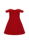 EBONY MINI DRESS - RED