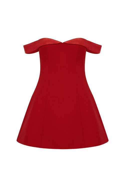 EBONY MINI DRESS - RED