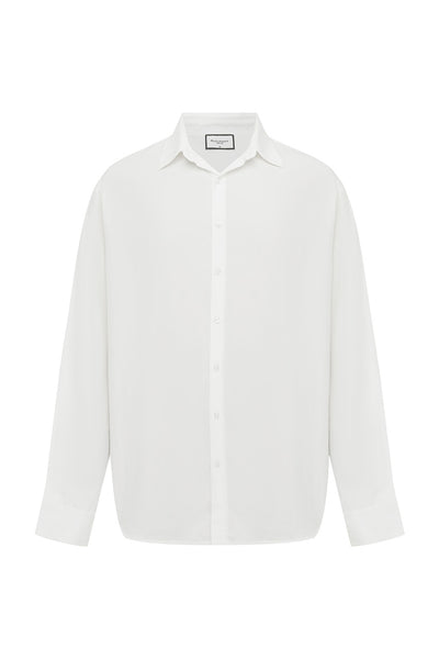 EDDIE LONG SLEEVE SHIRT - WHITE