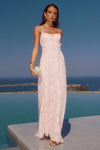 ELLERBY FRILL TRIM MAXI DRESS - MUSK