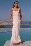 ELLERBY FRILL TRIM MAXI DRESS - MUSK