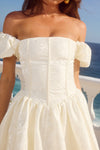 ELODIE MINI DRESS - IVORY