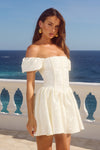 ELODIE MINI DRESS - IVORY