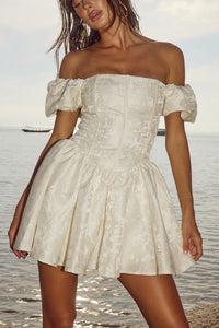 ELODIE MINI DRESS - IVORY