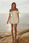 ELODIE MINI DRESS - IVORY