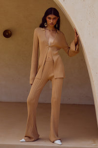 ELOWEN KNIT PANT - FAWN