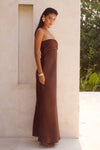 ELSA MAXI DRESS - CHOCOLATE