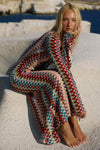 EMERIE SCOOP NECK MAXI DRESS - XYLA WAVE