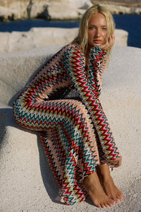 EMERIE SCOOP NECK MAXI DRESS - XYLA WAVE