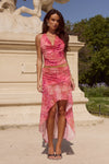 EMERY COWL HALTER TOP - GAIA PINK