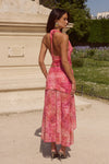 EMERY COWL HALTER TOP - GAIA PINK