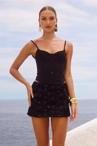 ZELPHA MINI SKIRT - BLACK