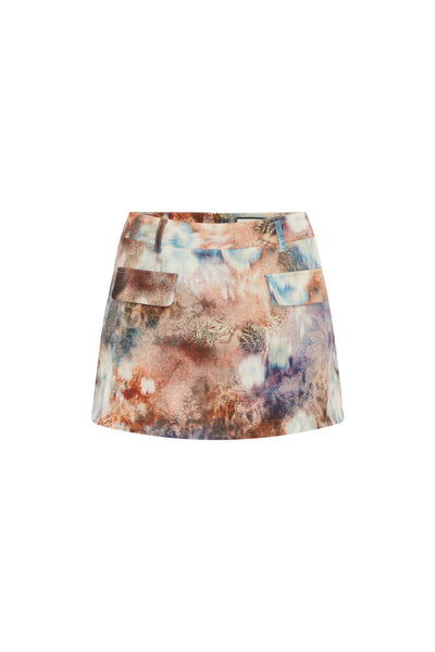 EMORY TAILORED MINI SKORT - ZARLA CHOC