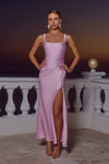 ESME HIGH SPLIT MAXI DRESS - PETAL