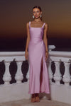 ESME HIGH SPLIT MAXI DRESS - PETAL