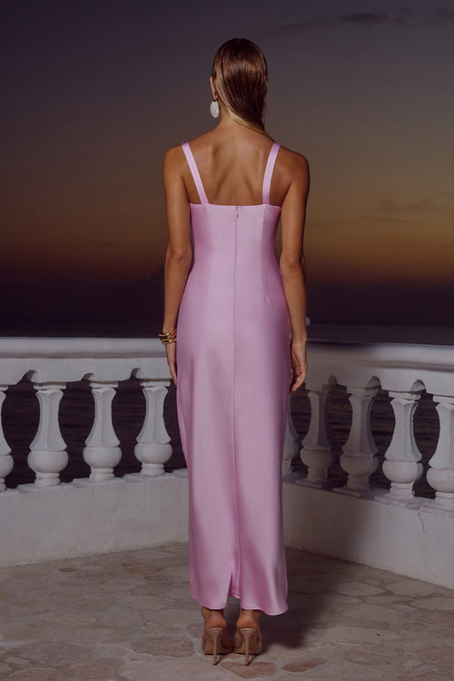 ESME HIGH SPLIT MAXI DRESS - PETAL