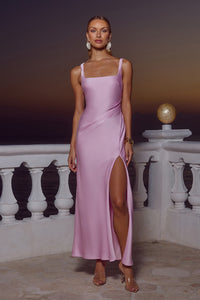 ESME HIGH SPLIT MAXI DRESS - PETAL