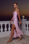 ESME HIGH SPLIT MAXI DRESS - PETAL