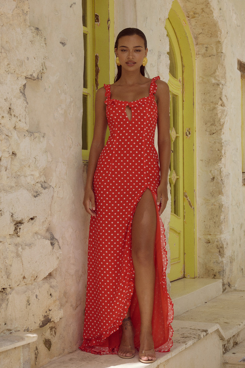 EVEY MAXI DRESS - RED