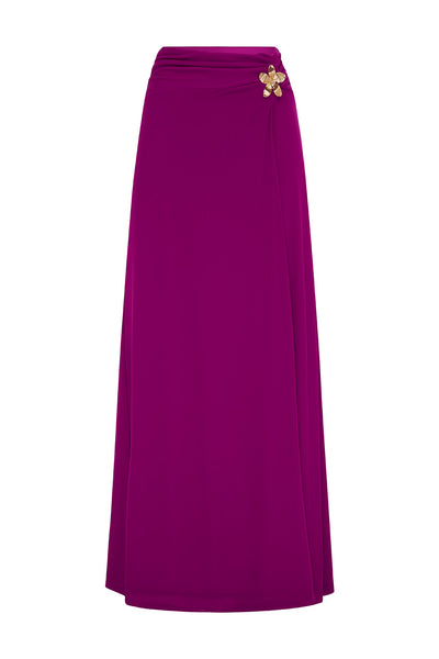 FARLEY MAXI SKIRT - MAGENTA