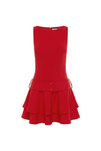 FAWN MINI DRESS - CHERRY