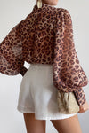 FLEETWOOD BLOUSE - LEOPARD PRINT