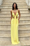 FLORA MAXI DRESS - BUTTER