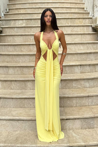 FLORA MAXI DRESS - BUTTER