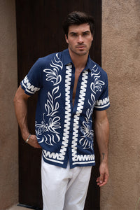 FLORIAN SHIRT - BLUE/WHITE