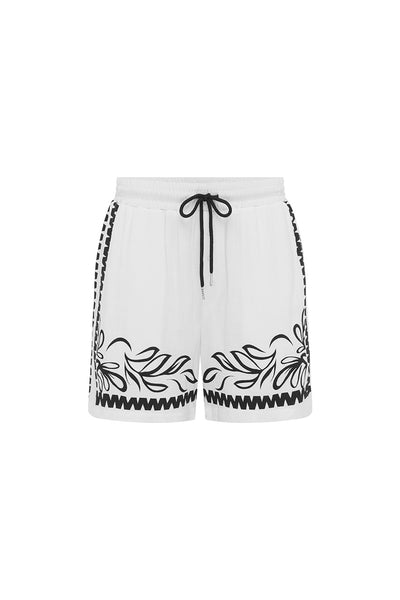 FLORIAN SHORT - WHITE/BLACK