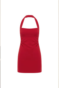 FRANCA MINI DRESS - CHERRY RED