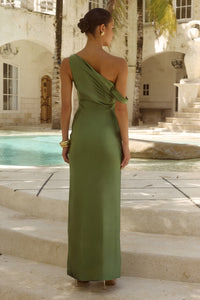 GIA MAXI DRESS - OLIVE