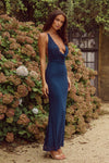 GIOVANA MAXI DRESS - NAVY