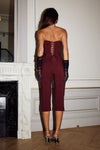 GISELE CAPRI PANTS - BITTER CHOCOLATE
