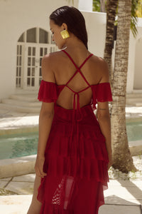 HARRIETTE MAXI DRESS - RED