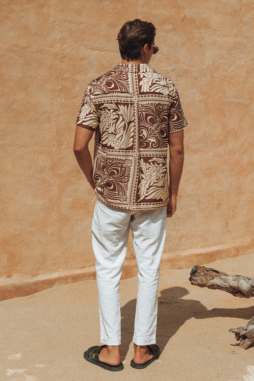 HAVANNA SHIRT - CHOC/LEMON