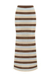 HAZEL MIDI SKIRT - CHOCOLATE MULTI