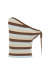 HAZEL TOP - CHOCOLATE MULTI